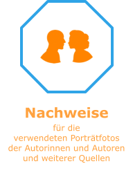 Nachweise für die verwendeten Porträtfotos der Autorinnen und Autoren und weiterer Quellen